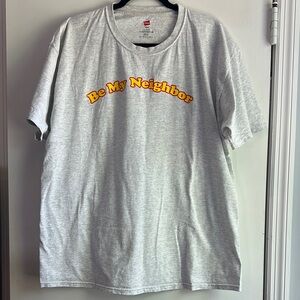 Gray Hanes 'Be My Neighbor' Men's T-Shirt
